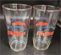 Pair of Phillies cups