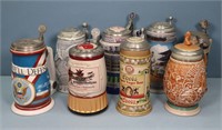 (8) Collectible Beer Steins