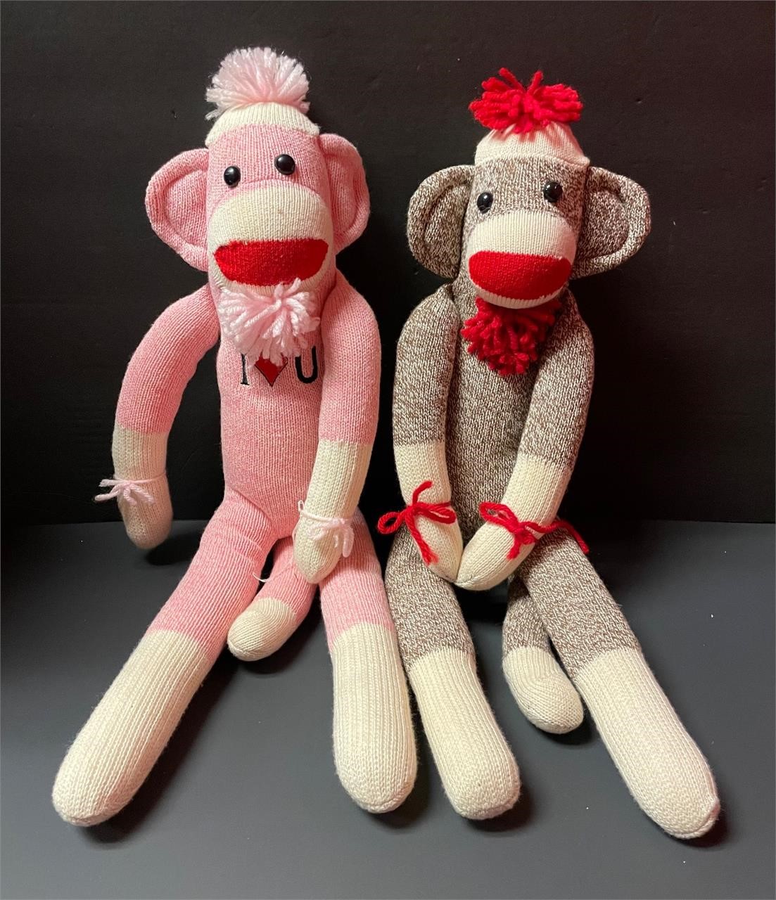 2 20” Sock Monkeys