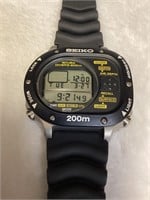 Seiko scuba divers 200m working digital watch