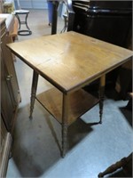 ANTIQUE OAK BIBLE TABLE