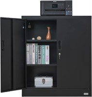 $110  Metal Cabinet 36'Hx31.5'Wx15.7'D Black