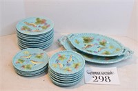 Blue Bird Zell Plate Set (Made in Germany)