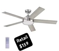 Harbor Breeze 52" Brushed Nickel  Ceiling Fan