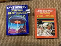 ATARI - SPACE INVADERS & SUPER BREAKOUT IN BOX