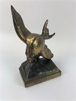 Vintage Brass Fish Statue / Bookend