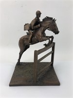 Vtg Marcel Jovine Horse Jump Sculpture (as-is)