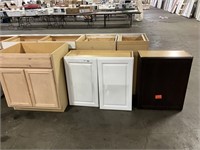 1 Lot (3) Kitchen Cabinets Assorted Styles &