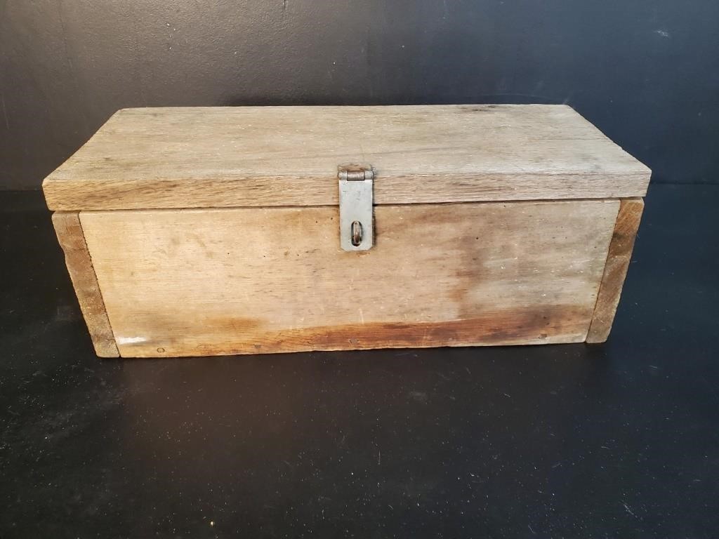 Vintage Primitive Wood Box