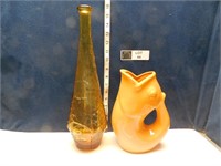 FISH PITCHER AND BOTTLE