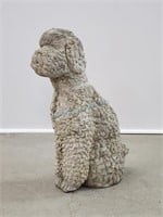 Concrete Poodle Garden Statuary