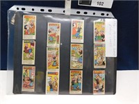 1961 PRIMROSE SWEETS POPEYE TRADING CARDS