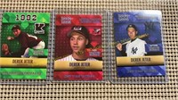 3 Derek Jeter Rookie Baseball Cards