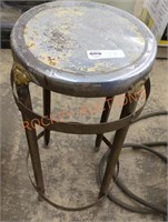 24" high metal stool