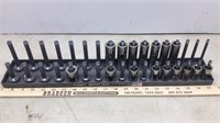 SOCKET TRAY W/ CRAFTSMAN 1/2" SOCKETS