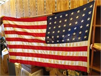 American Flag on a Pole 3x5 Cloth on 6 ft pole