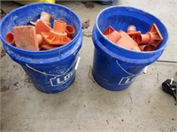 2 buckets of items