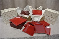 Red Laquer Coasters