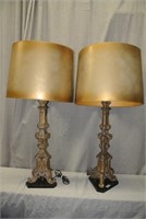 Two Rococo Table Lamps