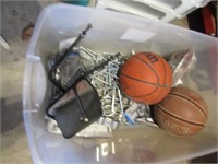 tote,hardware & basketballs