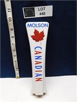 MOLSON CANADIAN PORCELAIN BEER TAP