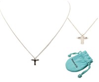 Tiffany & Co. Elsa Peretti Bird Cross Necklace