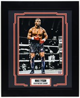 Autographed Mike Tyson Photo Display