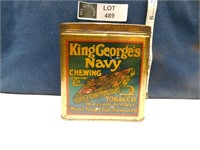 KING GEORGES NAVY TOBACCO TIN, ROCK CITY TOBACCO