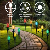 NEW Joiedomi 30.75FT C9 Christmas Pathway Lights,
