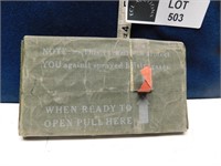1945 ARMY BLISTER GAS COVER, NEVER OPENED