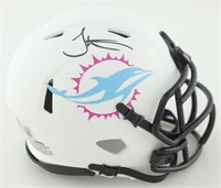 Autographed Tyreek Hill Dolphins Mini Helmet