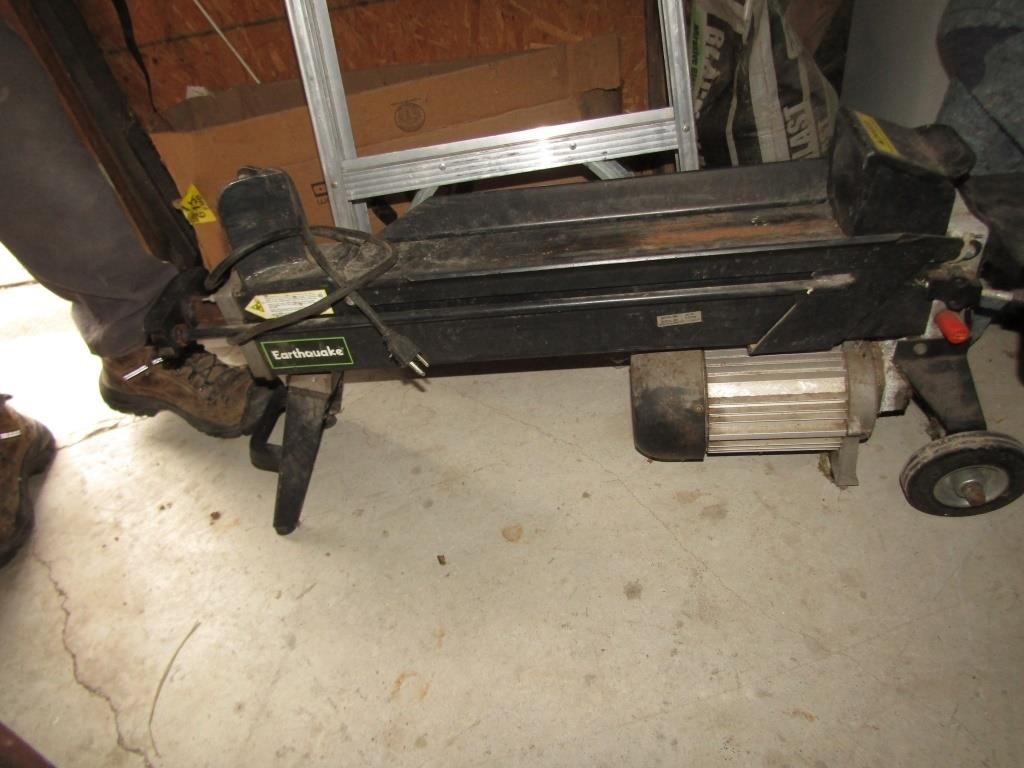 earthquake log splitter, works