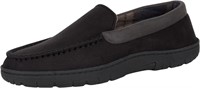 NEW $40 Hanes Men's Textured Moccasin Slipper.