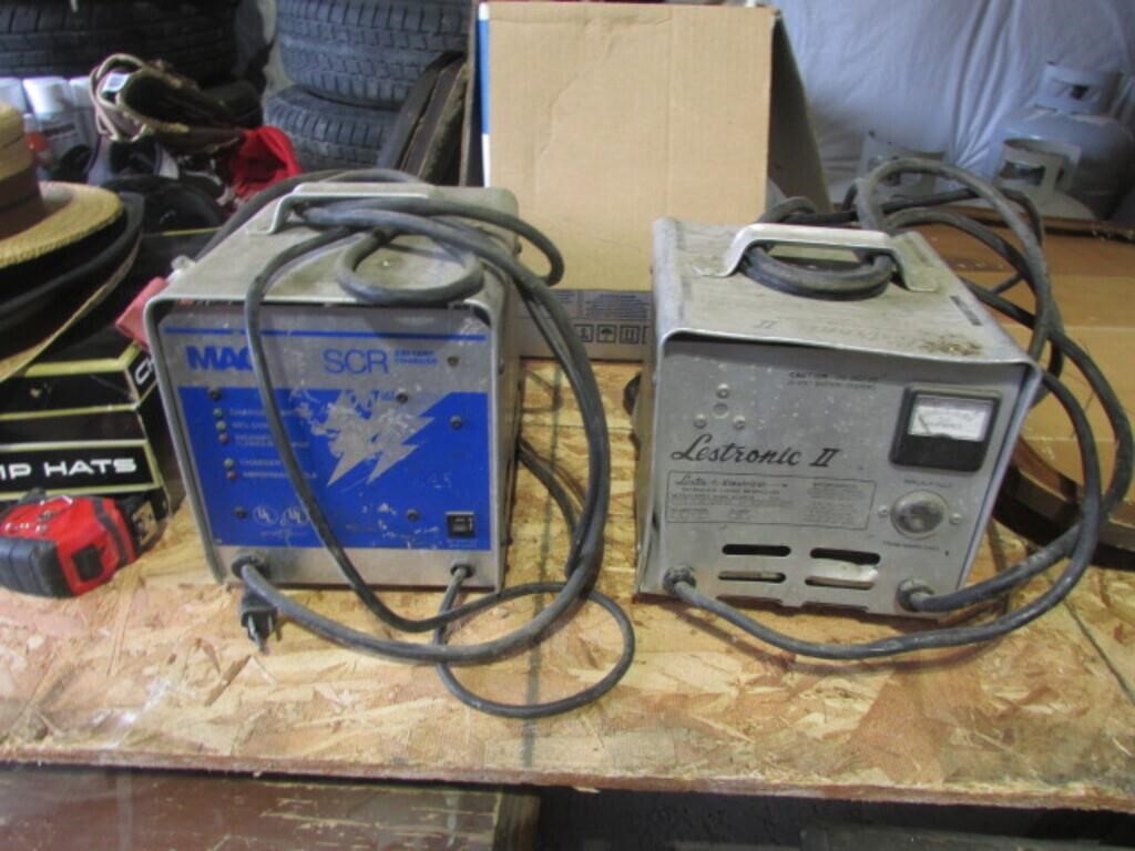 2 golf cart battery chargers