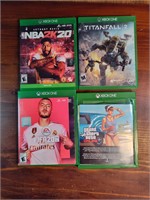 XBOX ONE Games Lot of 4, GTA Online, NBA