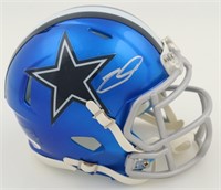 Autographed CeeDee Lamb Cowboys Mini Helmet