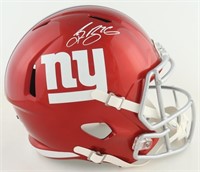 Autographed Saquon Barkley Giants Helmet