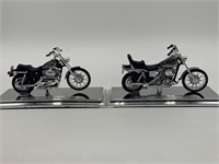 Harley Sportster 1200 & Wide Glide 1:18 Diecasts