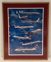 Large TWA Airplane Print