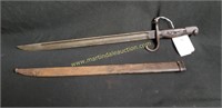 Vintage Bayonet With Metal Sheath 20"