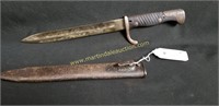 Vintage WWI War Era Mauser Bayonet w Metal