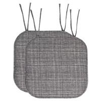 2 Memory Foam Chair Cushion Pads (Gray)