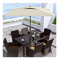 ($129) CorLiving 9 Ft Square Patio Umbrella