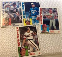 4 1984 Topps Baseball Cards