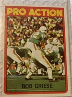 1971 Topps Bob Griese In Action - Dolphins HOF