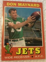 1971 Topps Football -Jets - Don Maynard  19