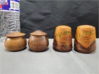 Old Wood Salt & Pepper Shakers