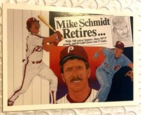 1990 Special Mike Schmidt Retires Card
