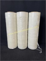 3) 18" Rolls Of Shrink Wrap Plastic - Partials
