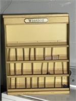 Metal Winston cigarette holder approx 21x27.